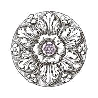 Merkloos Prima marketing • décor transfers medallion 18x18" - thumbnail