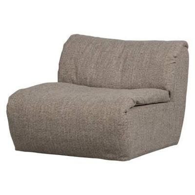 Woood Baggy 1-zitsbank geweven Bruin Melange