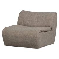 Woood Baggy 1-zitsbank geweven Bruin Melange - thumbnail