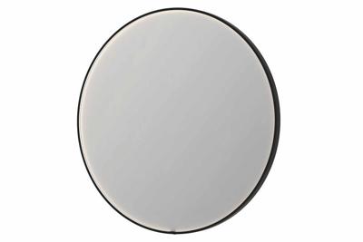 INK SP24 spiegel - 120x4x120cm rond in stalen kader incl dir LED - verwarming - color changing - dimbaar en schakelaar - geborsteld metal black 8409459