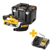 DeWALT DCW220NT Accu bandschuurmachine 75x533mm 18V XR Basic Body in TSTAK - thumbnail