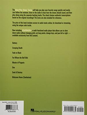 Hal Leonard Drum Play-Along Metallica 1983-1988 drumboek