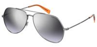 Levi's zonnebril 1012/S unisex cat.3 piloot staal grijs/zilver - thumbnail