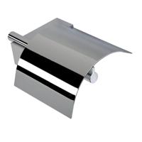 Geesa Nexx Toiletrolhouder met klep Chroom 91750802 - thumbnail
