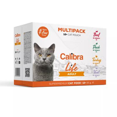 CALIBRA Cat Life Adult - nat kattenvoer - 12x85g
