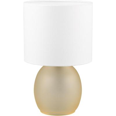 LED Tafellamp Amber Glas - E14 Fitting - Sfeervolle Tafelverlichting - Trion Alev