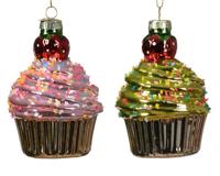 Kerstornament Cupcake Aardbei Assorti 1st - thumbnail