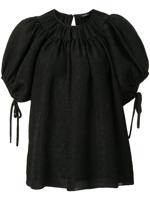 Goen.J ballon sleeve top - Black - thumbnail