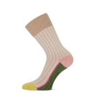 MarcMarcs Isabella sokken beige Textiel Unisex - thumbnail
