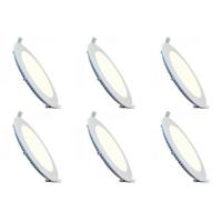 LED Downlight Slim Inbouw Rond 6 Pack 3W Natuurlijk Wit 4200K Ø83mm - thumbnail