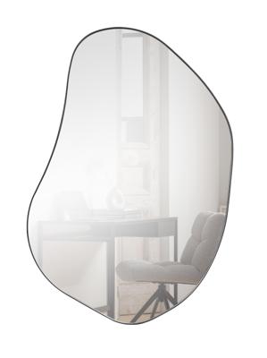 WOOOD Organische Spiegel 'Romee' 100 x 70cm, kleur Zwart