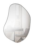 WOOOD Organische Spiegel 'Romee' 100 x 70cm, kleur Zwart - thumbnail