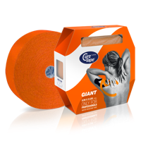 Cure Tape Kinesiotape giant oranje 5cm x 31.5m 1 Stuks - thumbnail