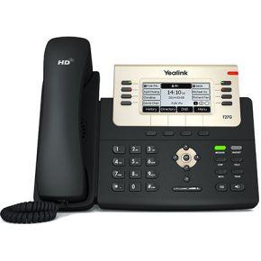 Yealink serie T2 IP telefoons, Zwart en wit LCD, SIP-T27G, zwart