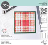 Sizzix • layered stencils tartan 4stuks - thumbnail