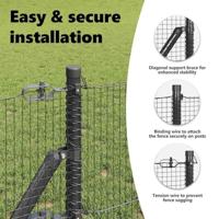 VidaXL Afrasteringspaal grijs 50 x 0,4 m (16 x 16 mm gaas) - thumbnail