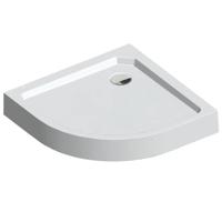 Douchebak Sealskin Fusion Kwartrond 90x90 cm Met voorpaneel Wit - thumbnail