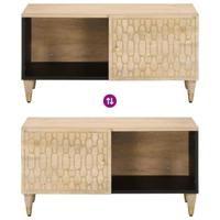 Salontafel 80x50x40 cm massief mangohout - thumbnail