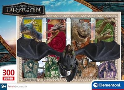 CLEMENTONI - 300 stuks Super - Hoe tem je een draak