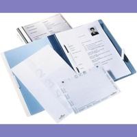 Personeelsmap durable 5 vakken hangrail blauw | 5 stuks - thumbnail