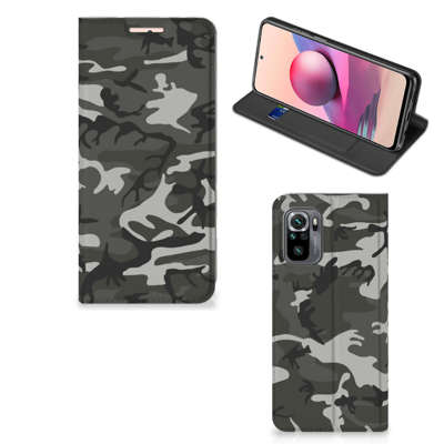 Xiaomi Redmi Note 10 4G | 10S | Poco M5s | Hoesje met Magneet | Army Light