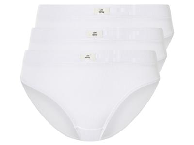 esmara 3 dames slips (Wit, XS (32/34))