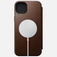 Nomad Modern lederen folio iPhone 14 Plus - Rustic Brown - thumbnail