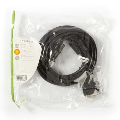 DVI-Kabel | DVI-D 24+1-pins male - DVI-D 24+1-pins male | 3,0 m | Zwart - thumbnail