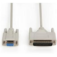 Seriële kabel SUB-D 9-Pins Female - SUB-D 25-Pins Male 2.00 m Ivoor - thumbnail