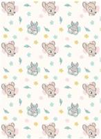 Bambi en Stampertje fleece plaid 110 x 150 cm flanel - thumbnail