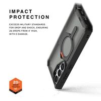 Urban Armor Gear Plasma XTE Case Samsung Galaxy S26 Ultra Oranje MagSafe compatible, Met magneetmodule - thumbnail