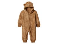 lupilu Baby fleece onesie (Bruin, 62/68) - thumbnail