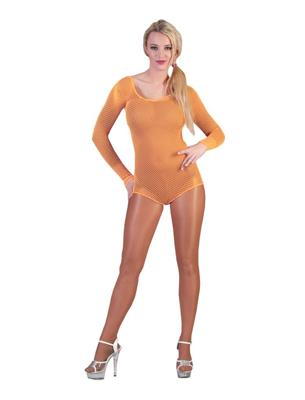 Visnet Bodysuit Neon Oranje