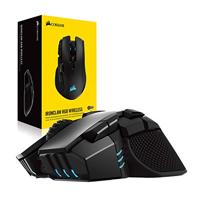 Corsair IRONCLAW RGB muis Rechtshandig RF Wireless + Bluetooth + USB Type-A Optisch 18000 DPI - thumbnail