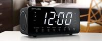 Muse M-192CR wekker, USB, matzwart - thumbnail