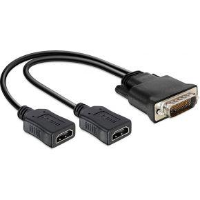Delock 65280 Adapter DMS-59 male > 2 x HDMI female 20cm Delock 65280 Adapter DMS-59 male > 2 x HDMI female 20cm