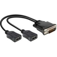 Delock 65280 Adapter DMS-59 male > 2 x HDMI female 20cm - thumbnail