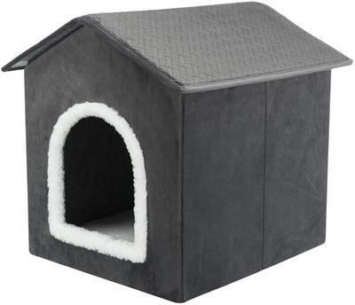 TRIXIE HONDENMAND / KATTENMAND HUIS LIVIA GRIJS / WIT 38X41X44 CM TRIXIE HONDENMAND / KATTENMAND HUIS LIVIA GRIJS / WIT 38X41X44 CM