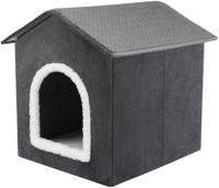 TRIXIE HONDENMAND / KATTENMAND HUIS LIVIA GRIJS / WIT 38X41X44 CM - thumbnail