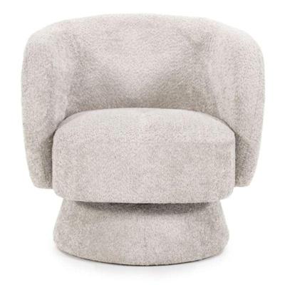 By-Boo Draaifauteuil 'Balou' Bouclé, kleur Taupe