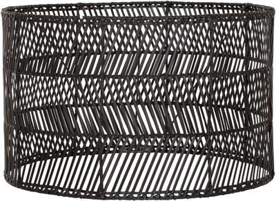 MUST Living Lampenkap 'San Rafael' Rotan, kleur Zwart