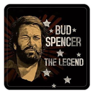 Bud Spencer Tin coasters The Legend 10 x 10 cm