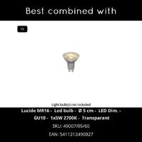 Lucide BODI - Plafondspot - 1xGU10 - Wit - thumbnail