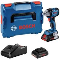 Bosch Blauw GDS 18V-330 HC Accu Slagmoeraanzetter | 330 Nm | 2 x 4,0 Ah accu + oplader | In L-Boxx - 06019L5002 - thumbnail
