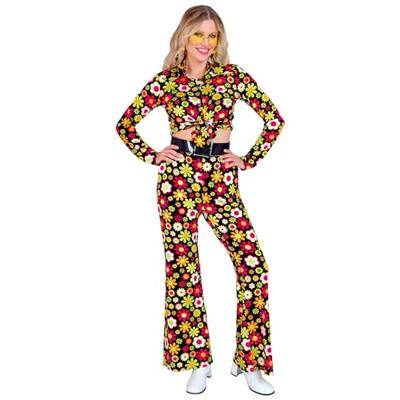 Flared Broek 60&apos;s Bloemen Dames - thumbnail