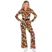 Flared Broek 60&apos;s Bloemen Dames - thumbnail
