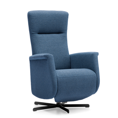 Relaxstoel Toscana Blauw Stof
