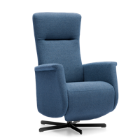 Relaxstoel Toscana Blauw Stof - thumbnail