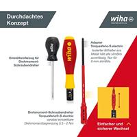 Wiha Momentschroevendraaier TorqueVario®-S electric | variabel instelbare momentbegrenzing | 0,5 - 2 Nm | 131 mm - 26625 - 26625 - thumbnail