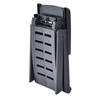 Ligbed inklapbaar kunststof antraciet